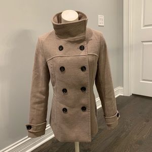H&M beige pea coat